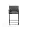 Manhattan Comfort Ambassador Counter Stool in Grey and Black (Set of 3) 3-CS010-GY - alternate 3